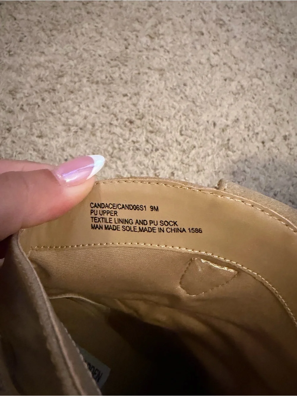 Steve Madden Taupe Pointed-Toe Mid-Calf Booties
